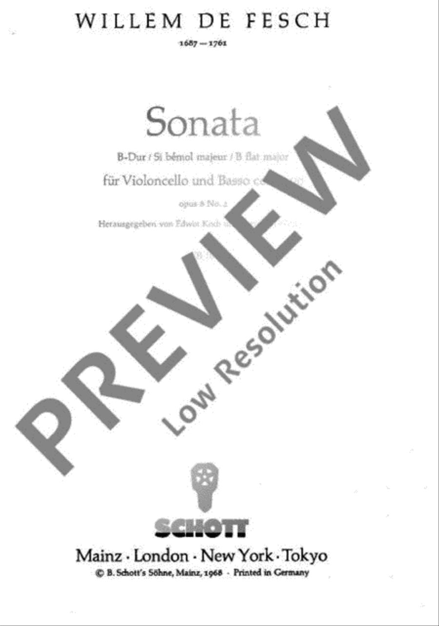 Sonata Cello Solo scores gallery preview page 2