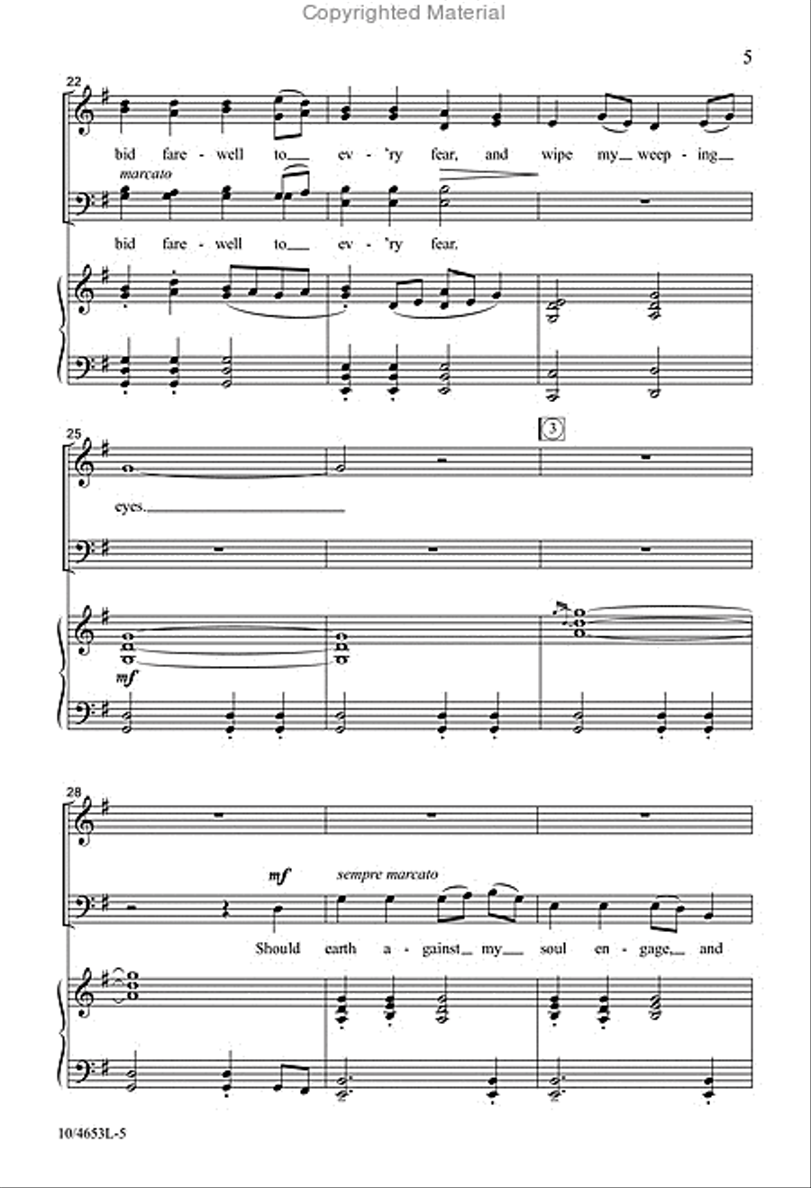 When I Can Read My Title Clear 4-Part scores gallery preview page 4