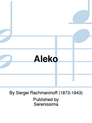 Book cover for Aleko