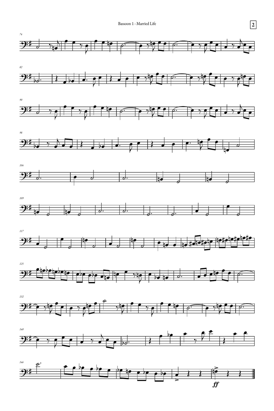 Married Life Woodwind Duet scores gallery preview page 6