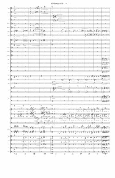 Magnificat (orchestral score only)