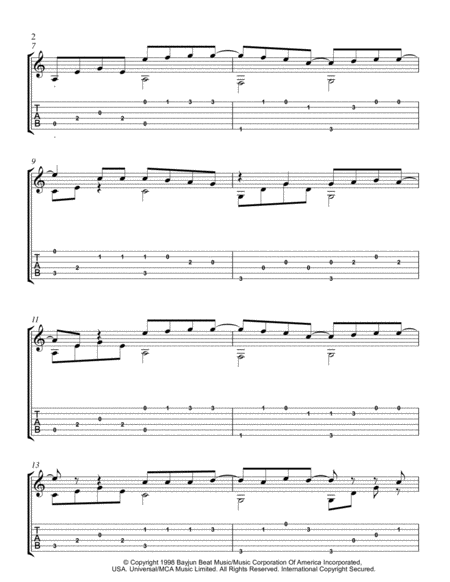 All That I Need by Boyzone Electric Guitar - Digital Sheet Music