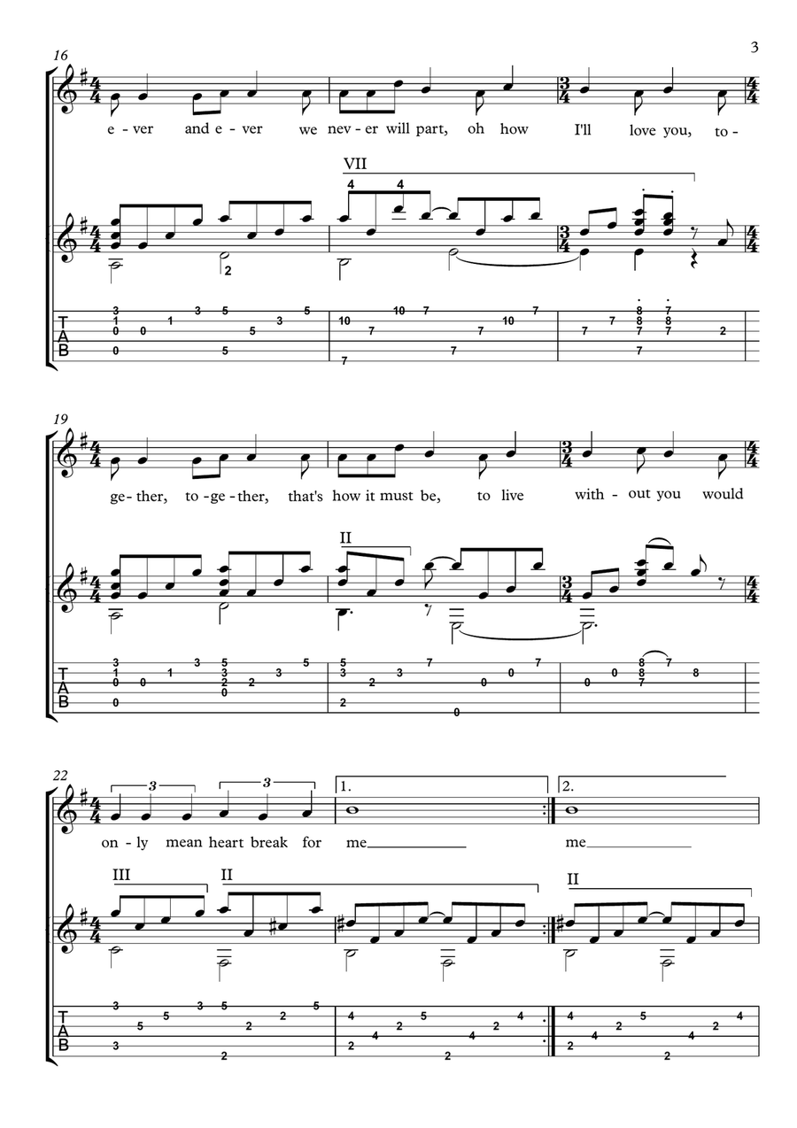 I Say A Little Prayer Acoustic Guitar scores gallery preview page 3
