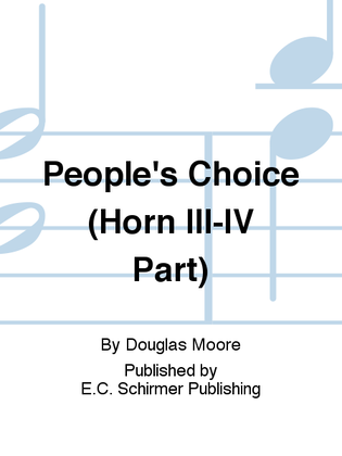 People's Choice (Horn III-IV Part)