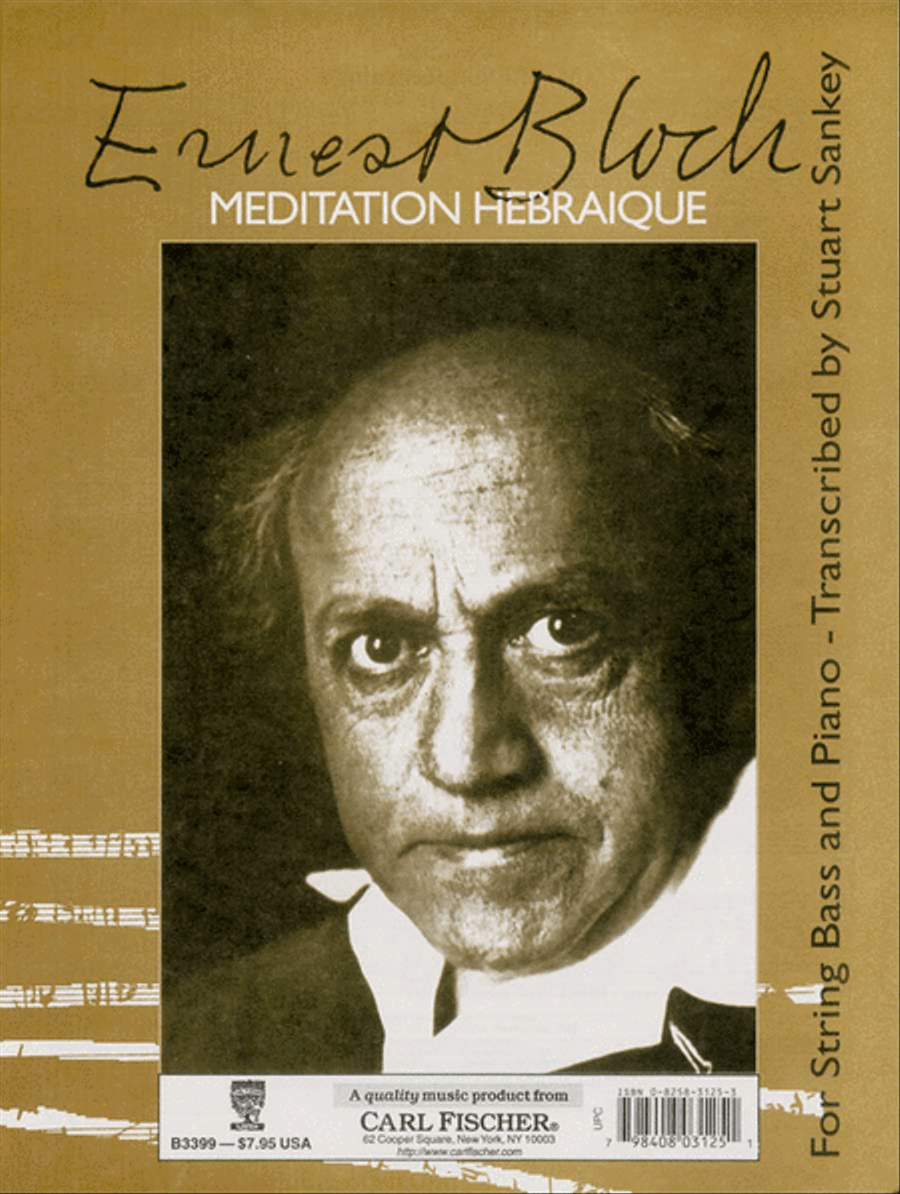 Meditation Hebraique Double Bass scores gallery preview page 1