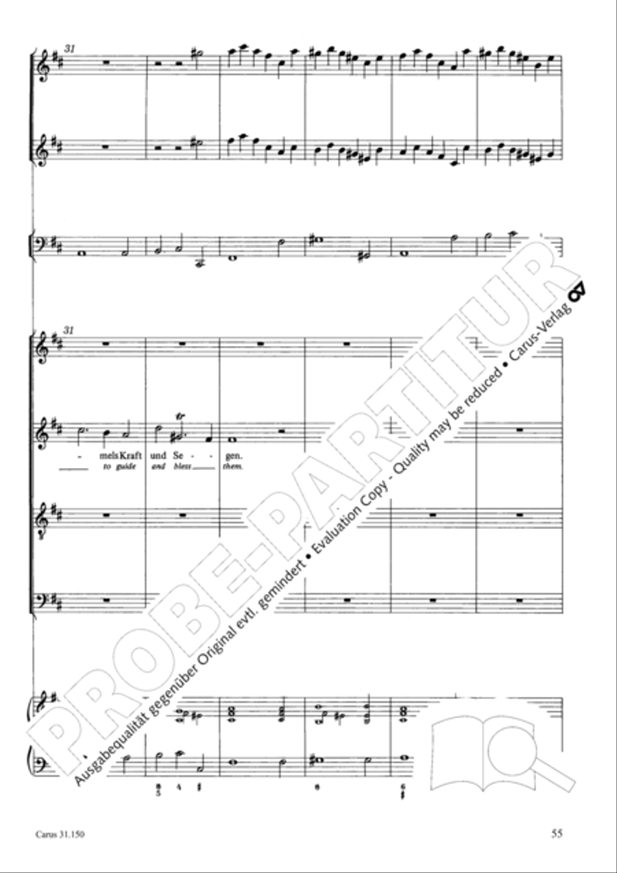O my Lord, I long for thee (Nach dir, Herr, verlanget mich) 4-Part scores gallery preview page 58