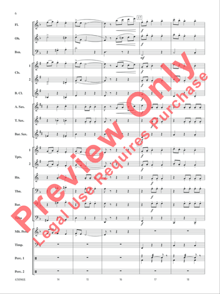 Danse des Ghazies (from The Ballet Suite, Opus 50a) Concert Band scores gallery preview page 7