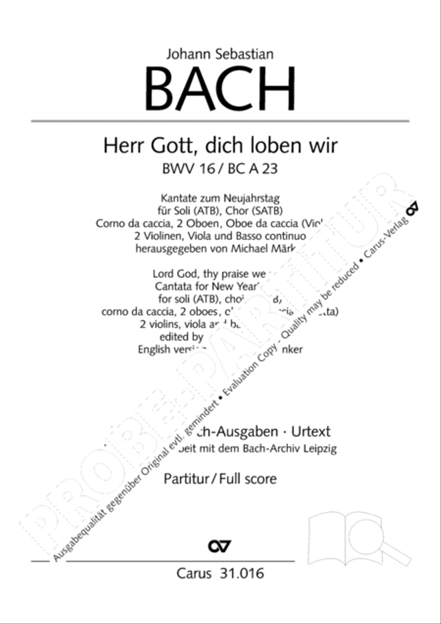 Lord God, thy praise we sing (Herr Gott, dich loben wir) ATB scores gallery preview page 2