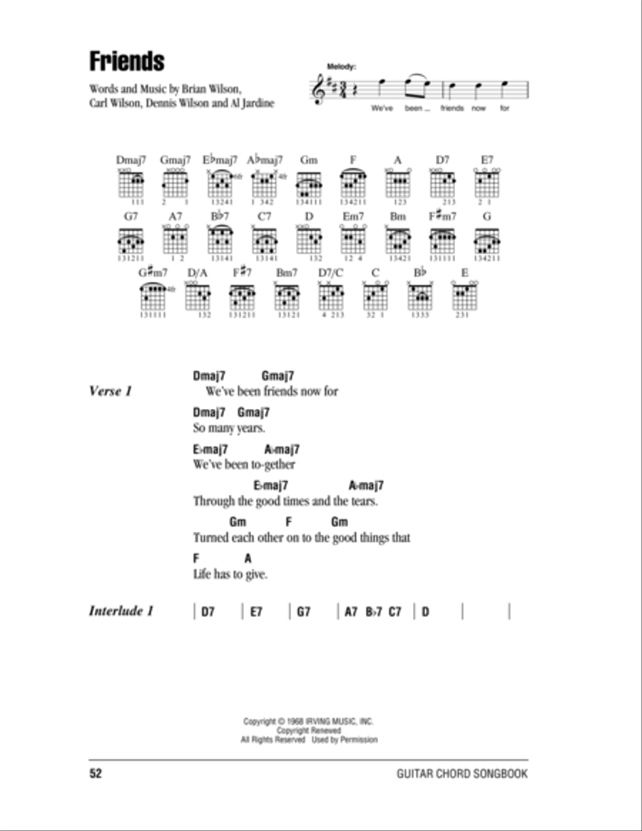 Friends Friends Acoustic Guitar scores gallery preview page 1