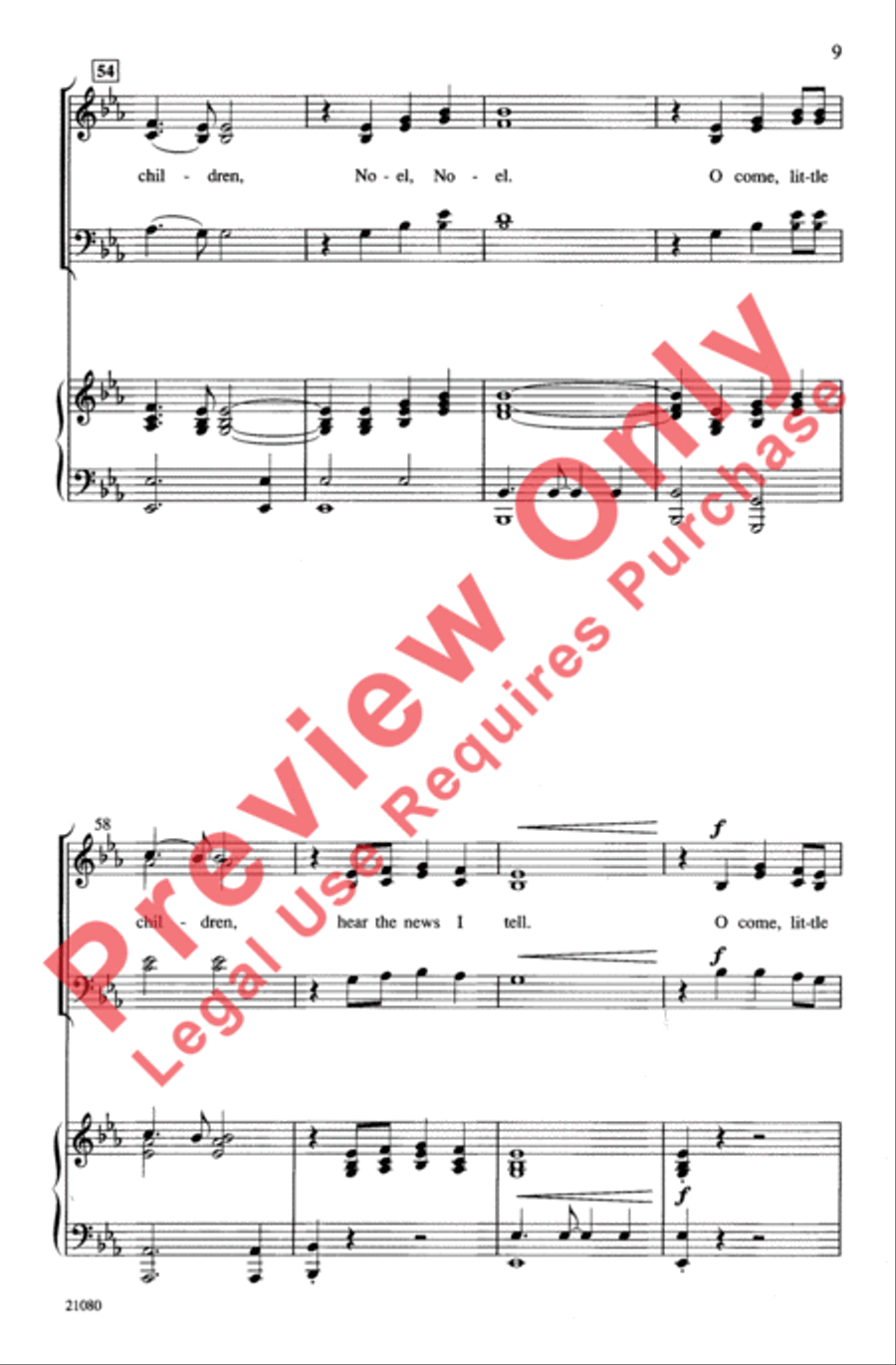 A Gospel Noel 3-Part scores gallery preview page 8