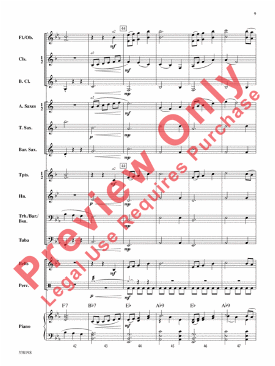 Snow Globe Concert Band scores gallery preview page 10