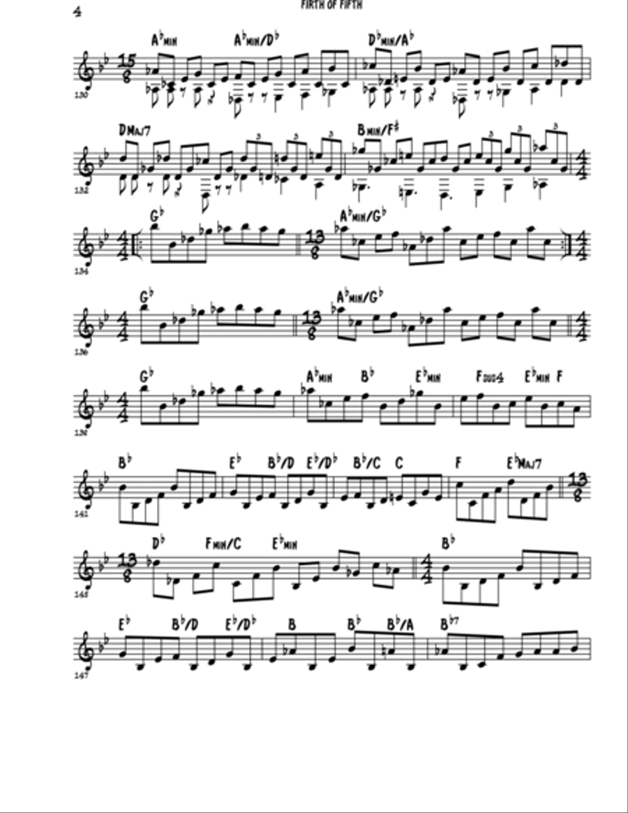 Firth Of Fifth Piano Solo scores gallery preview page 4