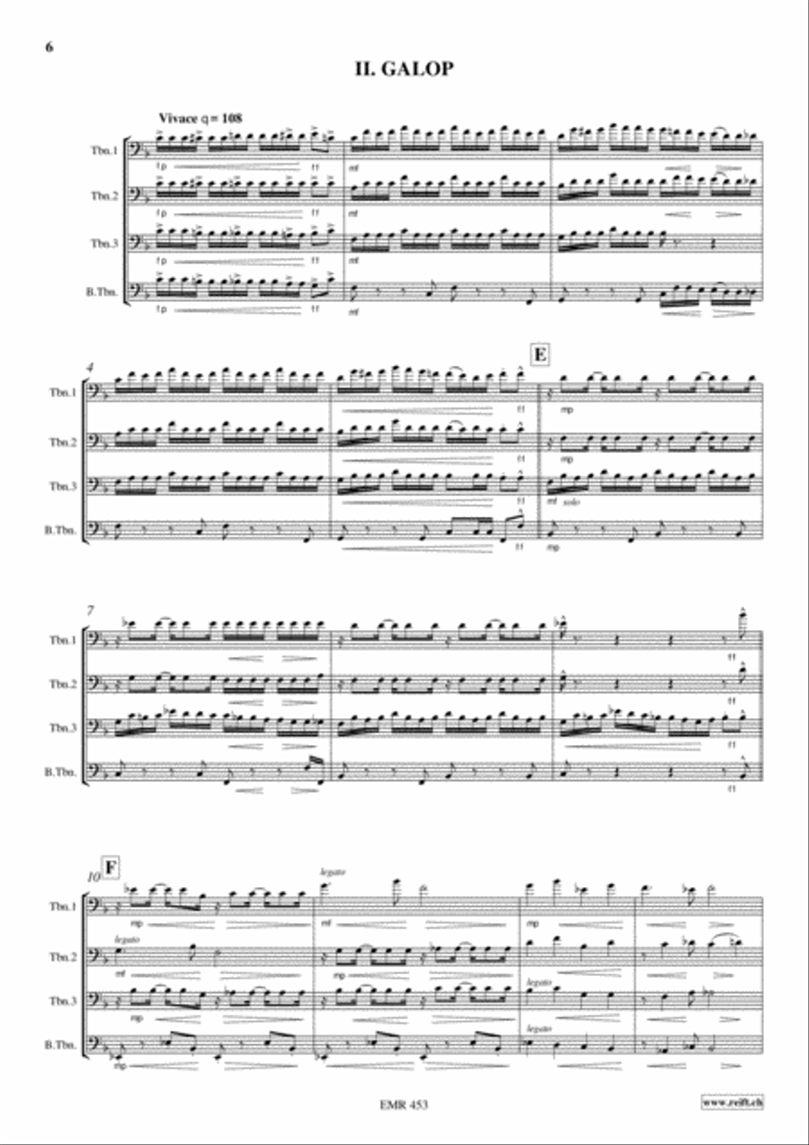 Suite Trombone Quartet scores gallery preview page 6