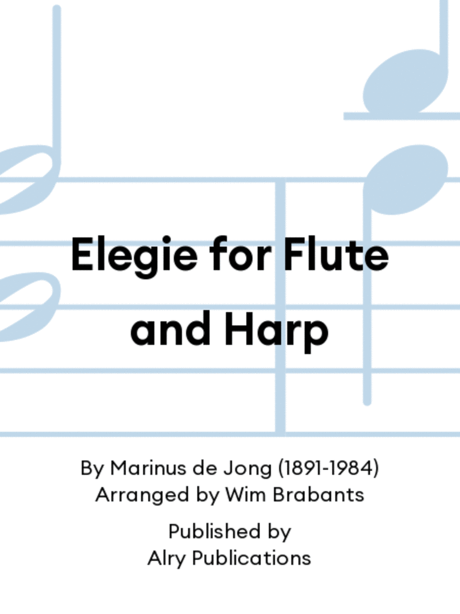 Elegie for Flute and Harp Flute scores gallery preview page 1
