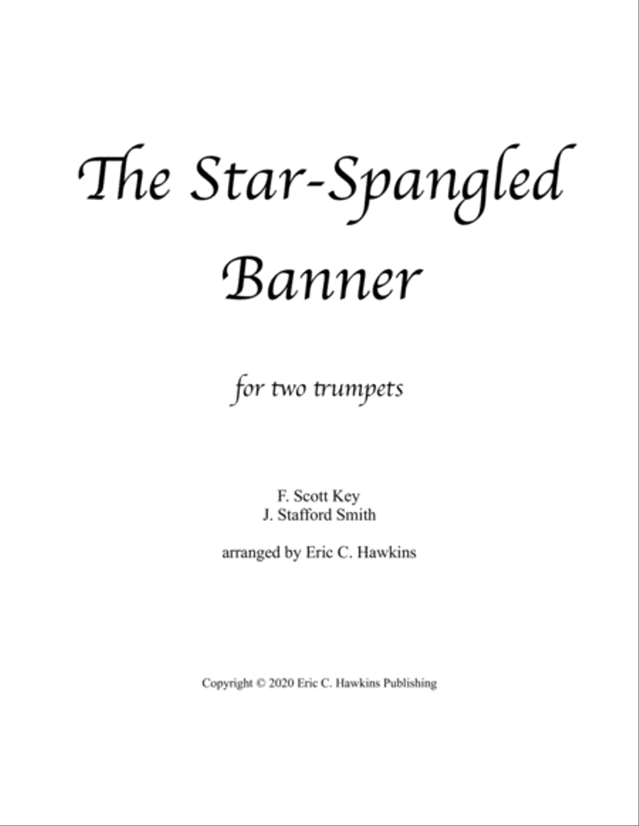 The Star-Spangled Banner, trumpet duet Trumpet Duet scores gallery preview page 1