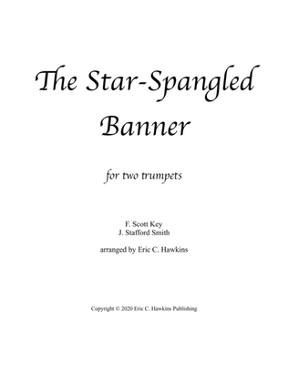 Book cover for The Star-Spangled Banner, trumpet duet