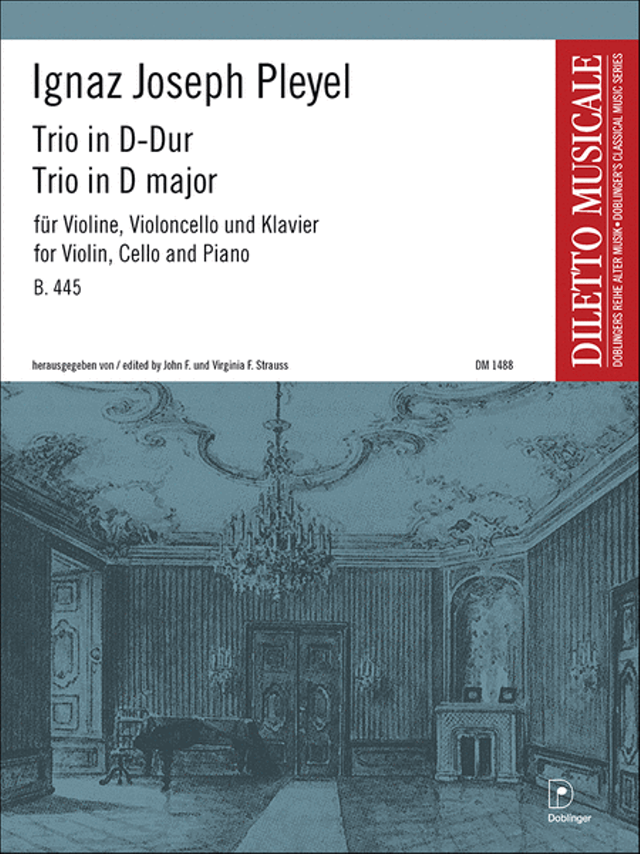 Trio in D-Dur B. 445 Piano Trio scores gallery preview page 1