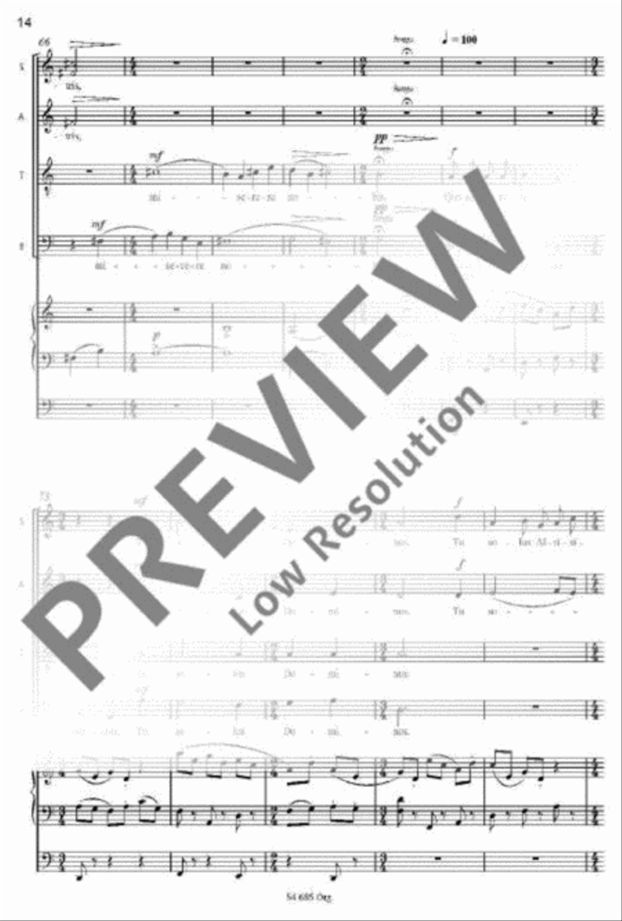 Missa brevis Mixed Choir scores gallery preview page 11