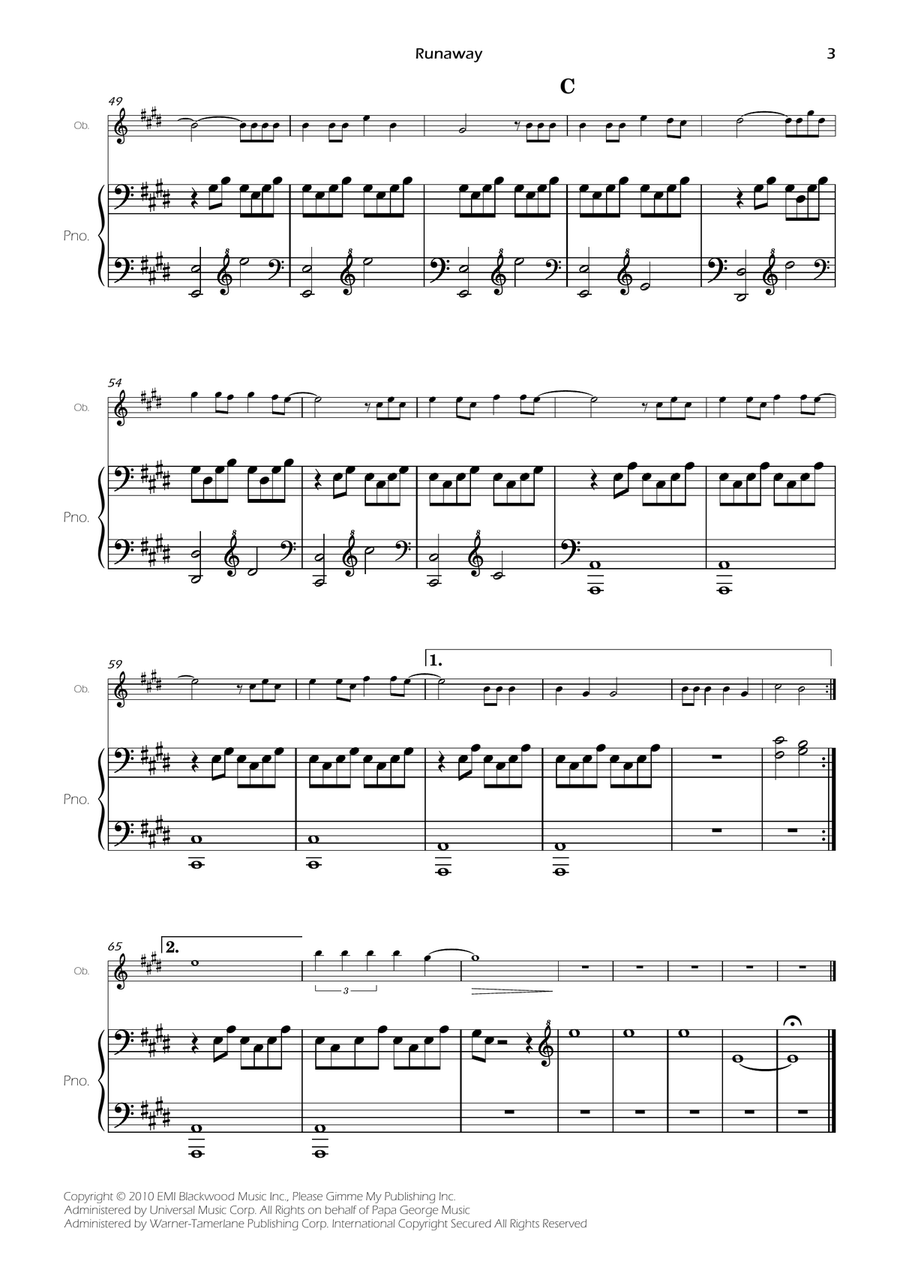 Runaway Piano scores gallery preview page 5