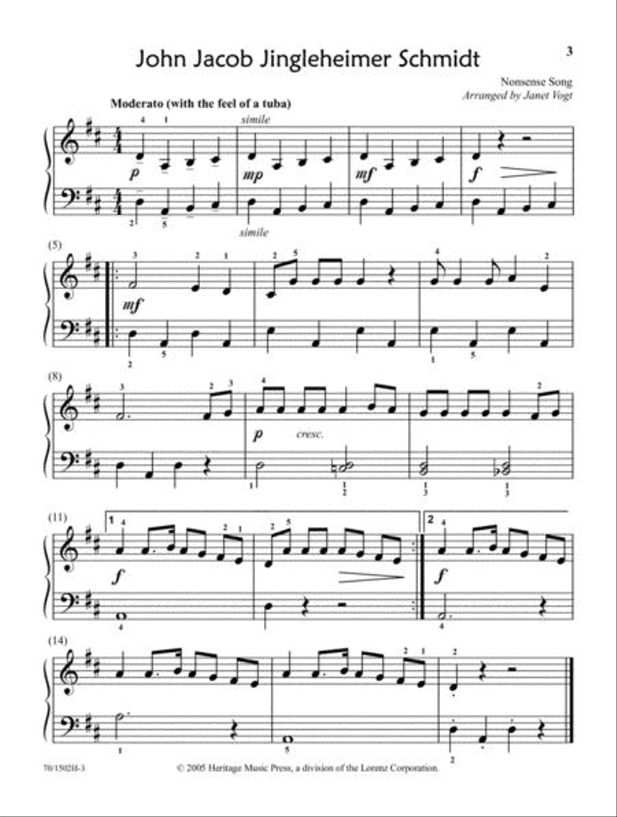 Folk Songs 'n Favorites at Your Fingertips - Book 2 Piano Solo scores gallery preview page 3