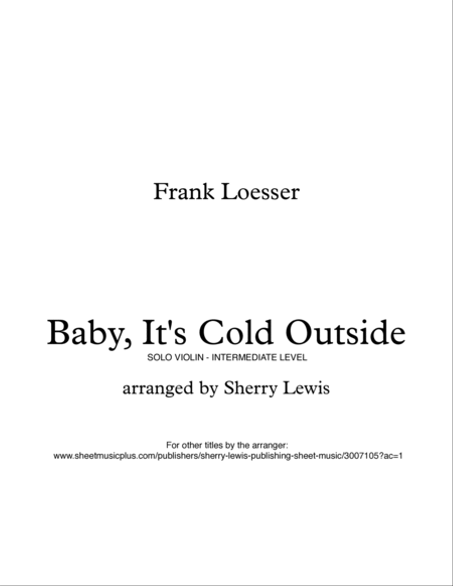 Baby, It's Cold Outside Violin Solo scores gallery preview page 2