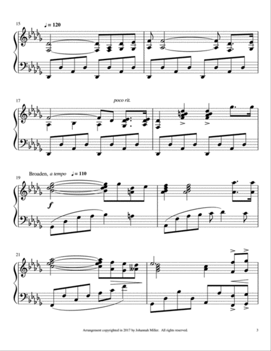 Railroad Medley (Life's Railway to Heaven with Get on Board) Piano Solo scores gallery preview page 3