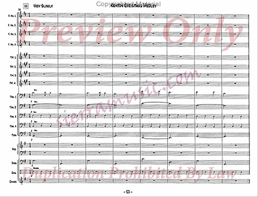 Christmas Medley Jazz Ensemble scores gallery preview page 21
