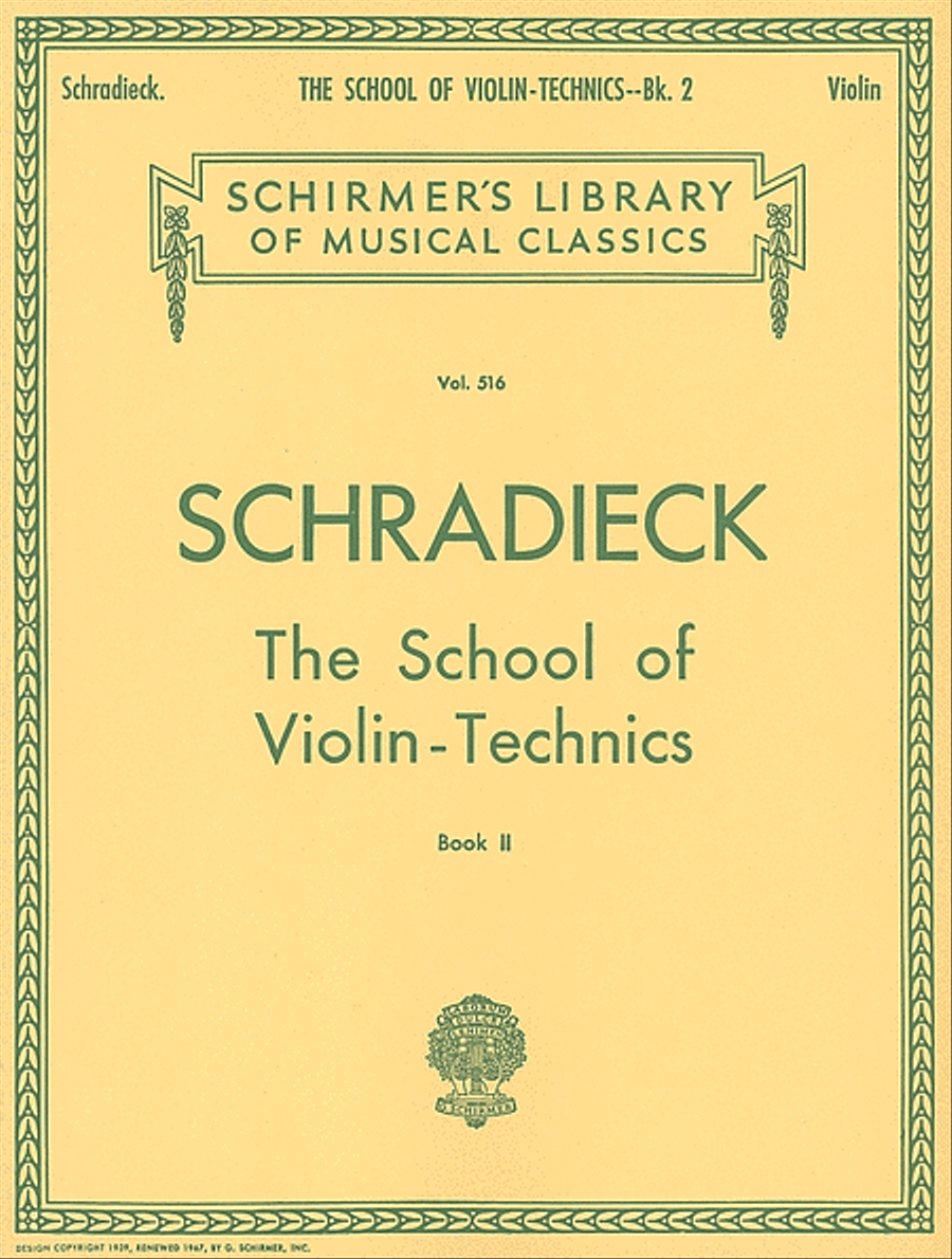 School of Violin Technics – Book 2 Violin scores gallery preview page 1