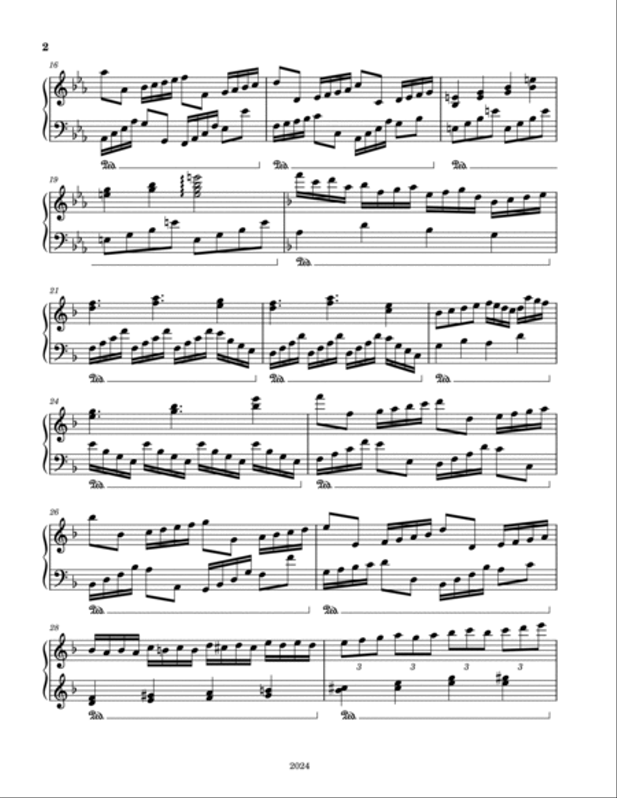 Liebestraum (Love Dream) No. 3 Piano Solo scores gallery preview page 2