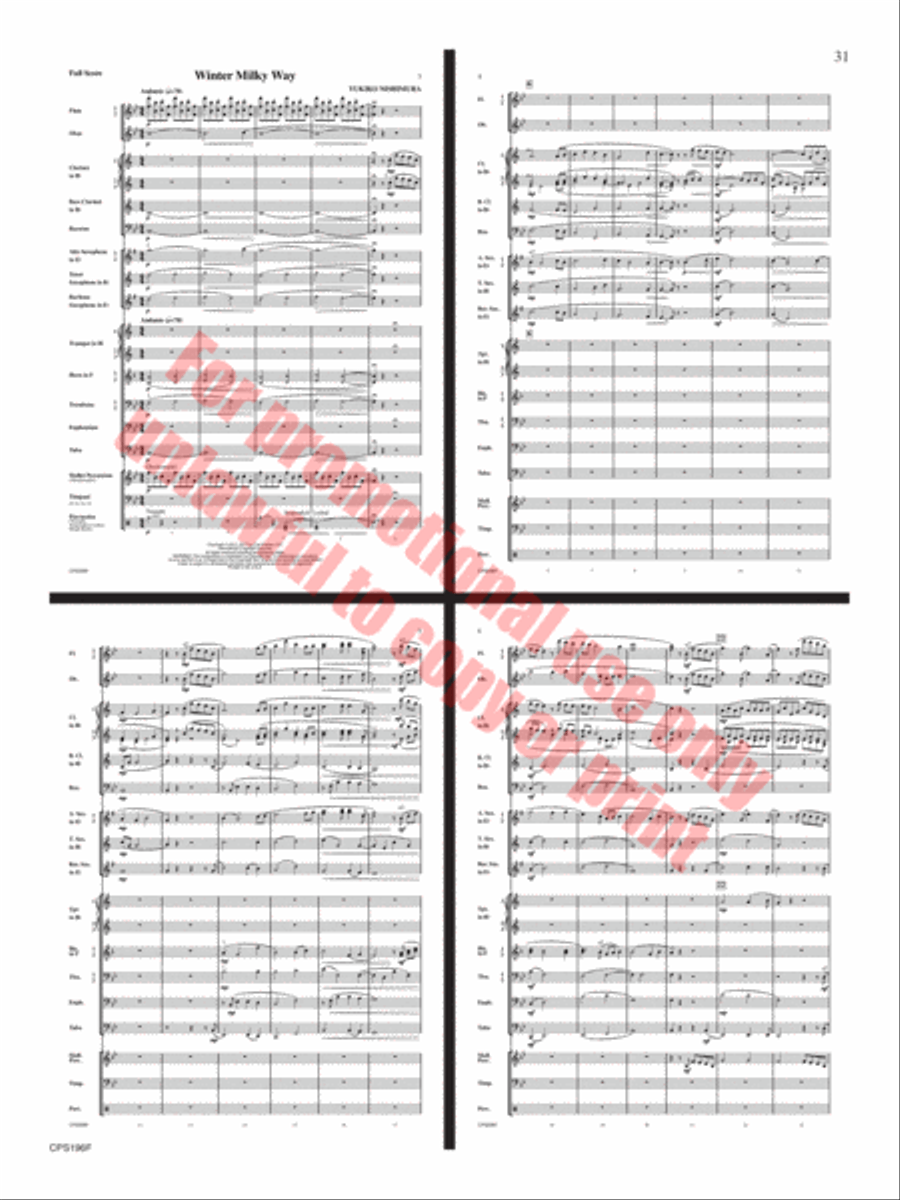 If I Could Fly Concert Band scores gallery preview page 32