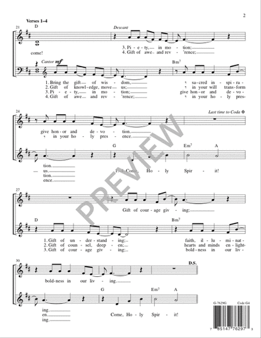 Come, Holy Spirit - Guitar edition Guitar scores gallery preview page 3