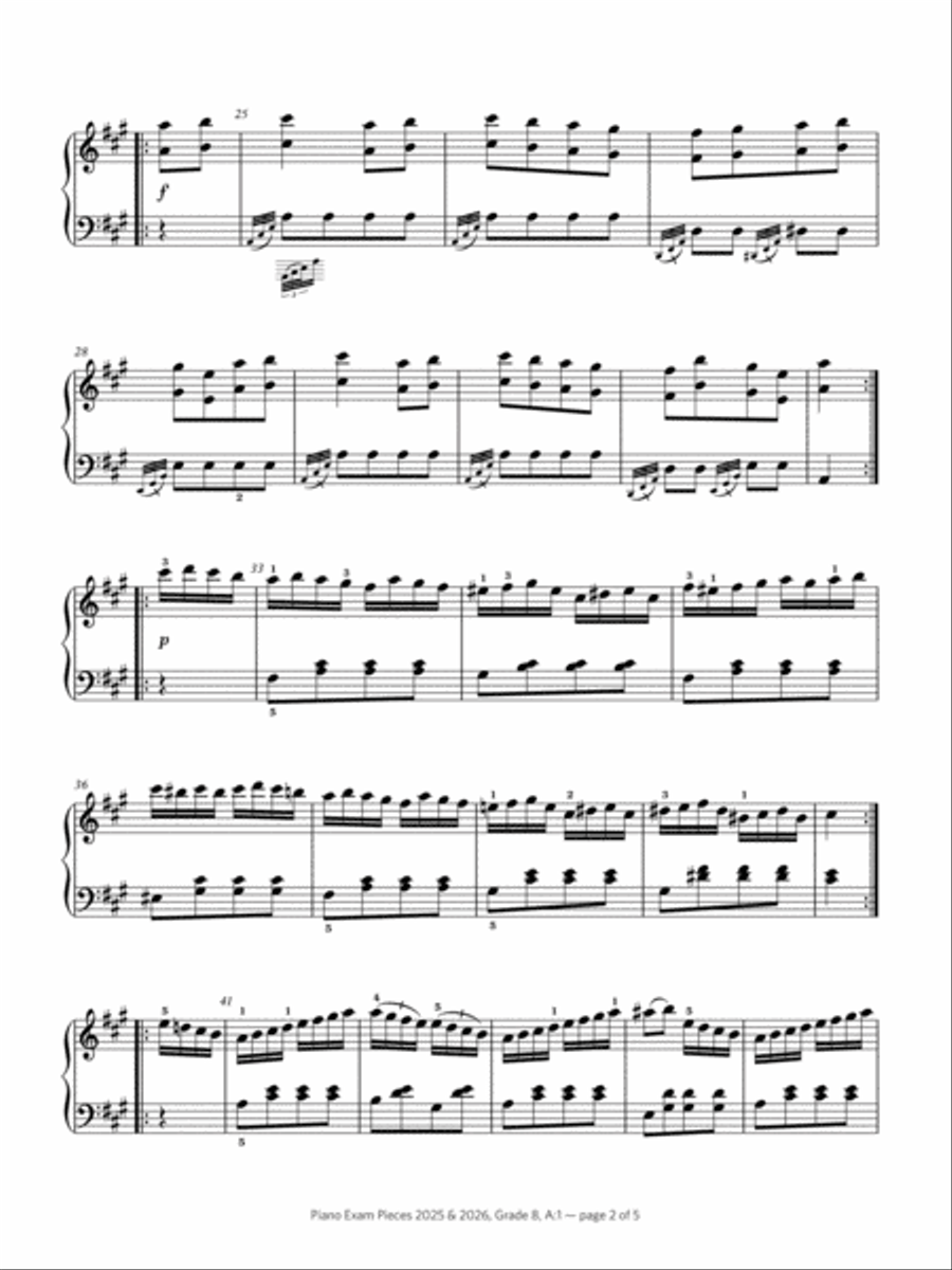 Alla Turca (Grade 8, list A1, from the ABRSM Piano Syllabus 2025 & 2026) Piano Method scores gallery preview page 2
