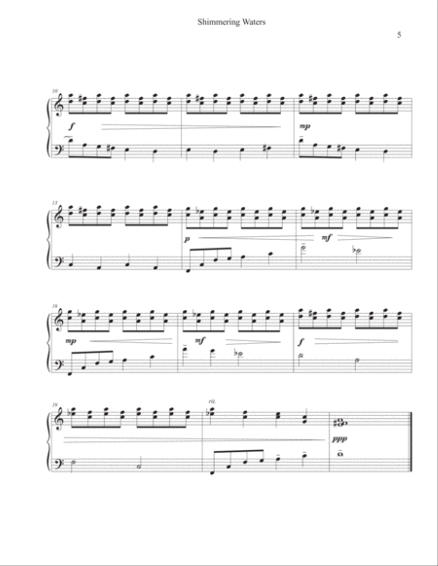 Water Suite for Piano Piano Solo scores gallery preview page 5