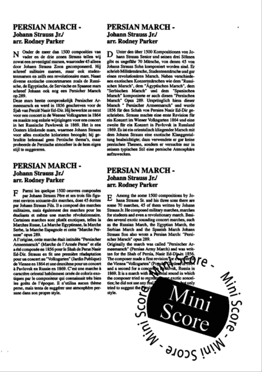 Persian March Fanfare Band scores gallery preview page 5