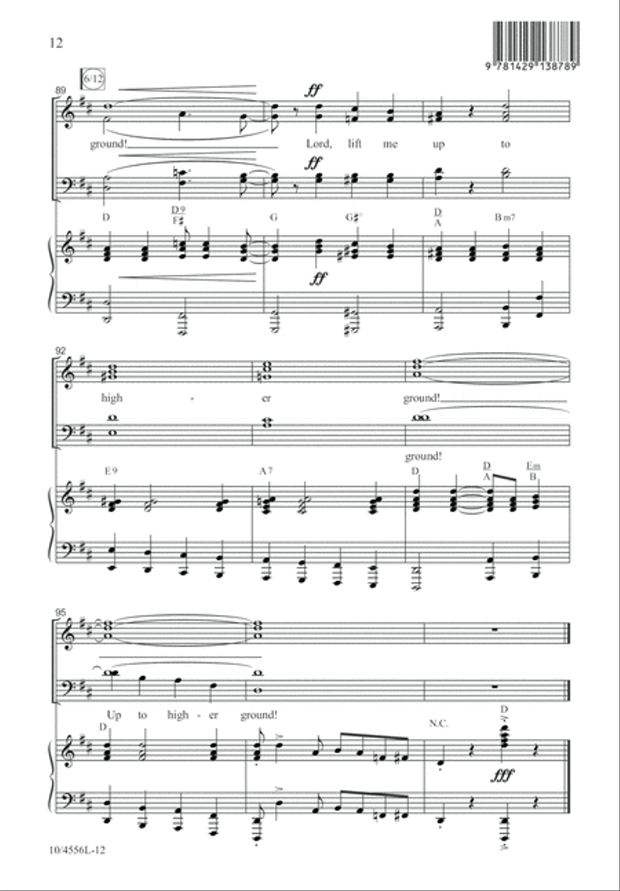 Lord, Lift Me Up! Lord, Lift Me Up! 4-Part scores gallery preview page 13