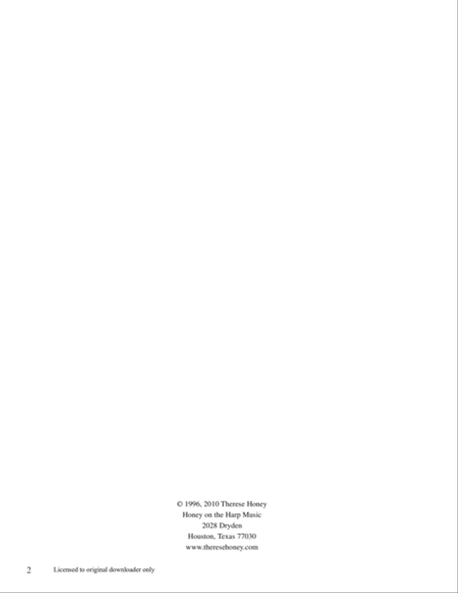 Honey's Celtic Harp Book Volume 2 Celtic Harp scores gallery preview page 3