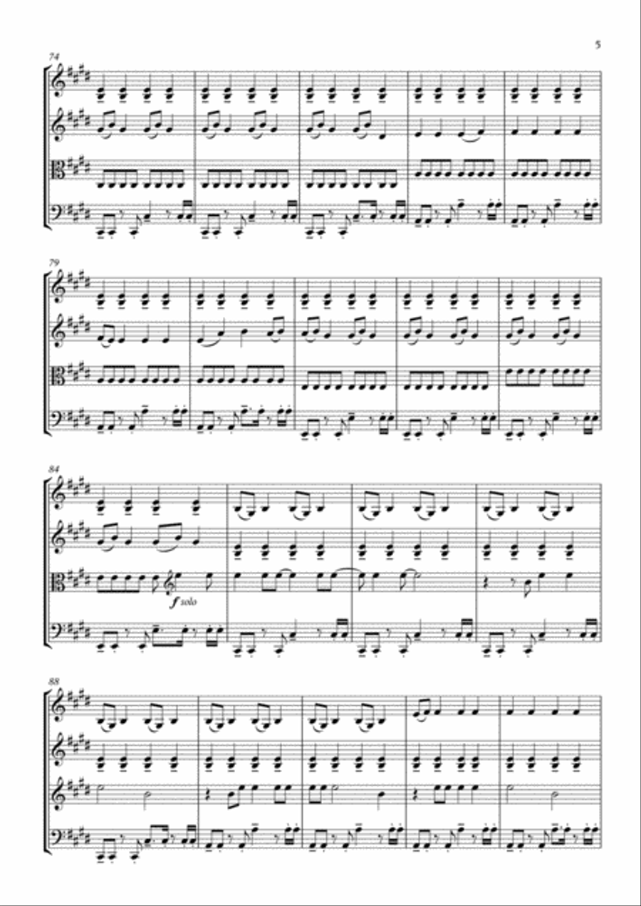 Backroads String Quartet scores gallery preview page 5