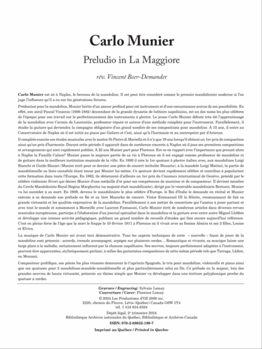 Preludio in La Maggiore Mandolin scores gallery preview page 2