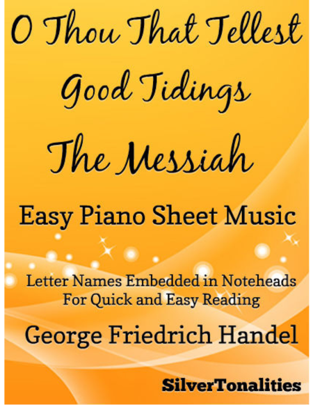 O Thou That Tellest Good Tidings Messiah Easy Piano Sheet Music