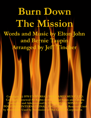 Book cover for Burn Down The Mission