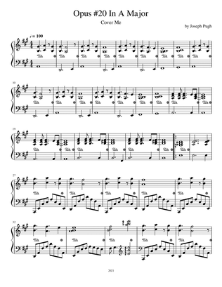 Opus #20 In A Major (Piano Solo)