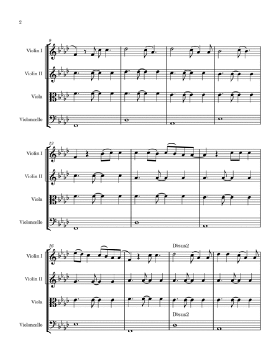 All Of Me String Quartet scores gallery preview page 2