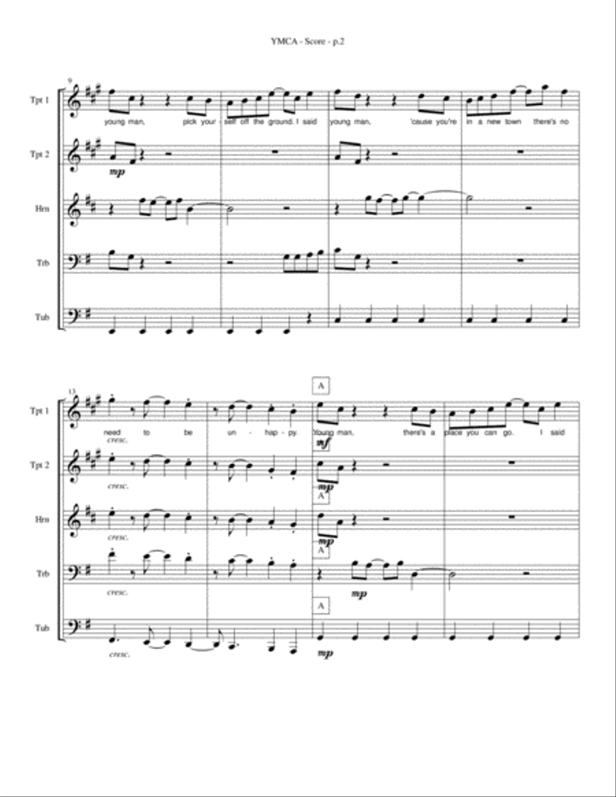 Y.M.C.A. Brass Ensemble scores gallery preview page 2