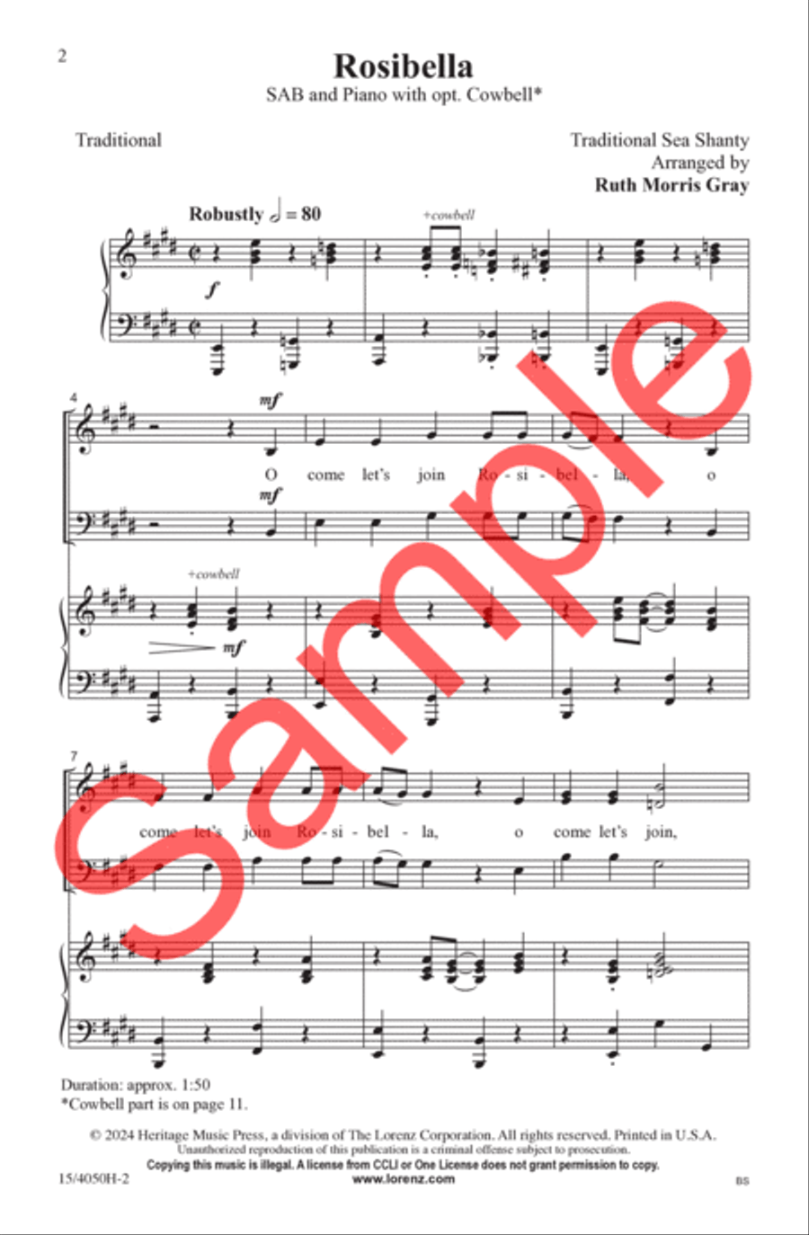 Rosibella Rosibella 3-Part scores gallery preview page 3