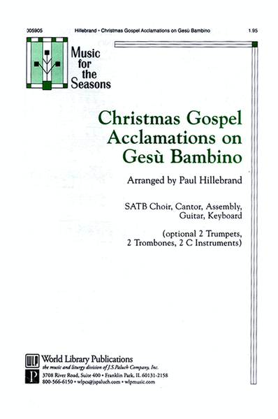 Christmas Gospel Acclamations on Gesu Bambino image number null
