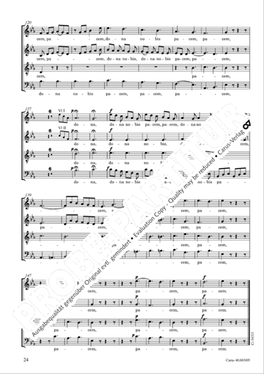 Grosse Orgelsolomesse in Es 4-Part scores gallery preview page 25