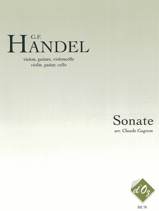 Book cover for Sonate, opus 1, no 11