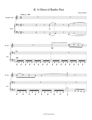 A Ghost of Battles Past (#2 from the "Alhambra Suite") - intermediate trumpet/piano accompaniment