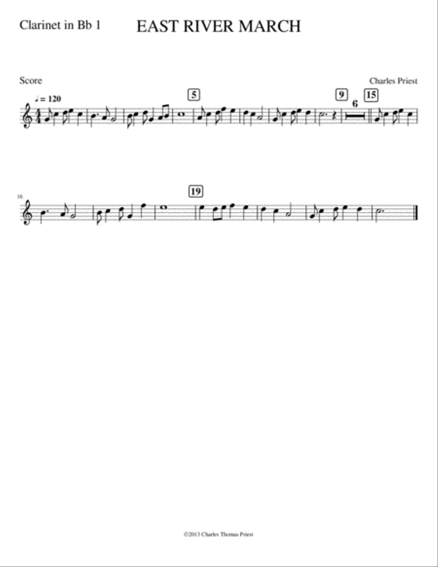 East River March East River March Marching Band scores gallery preview page 5