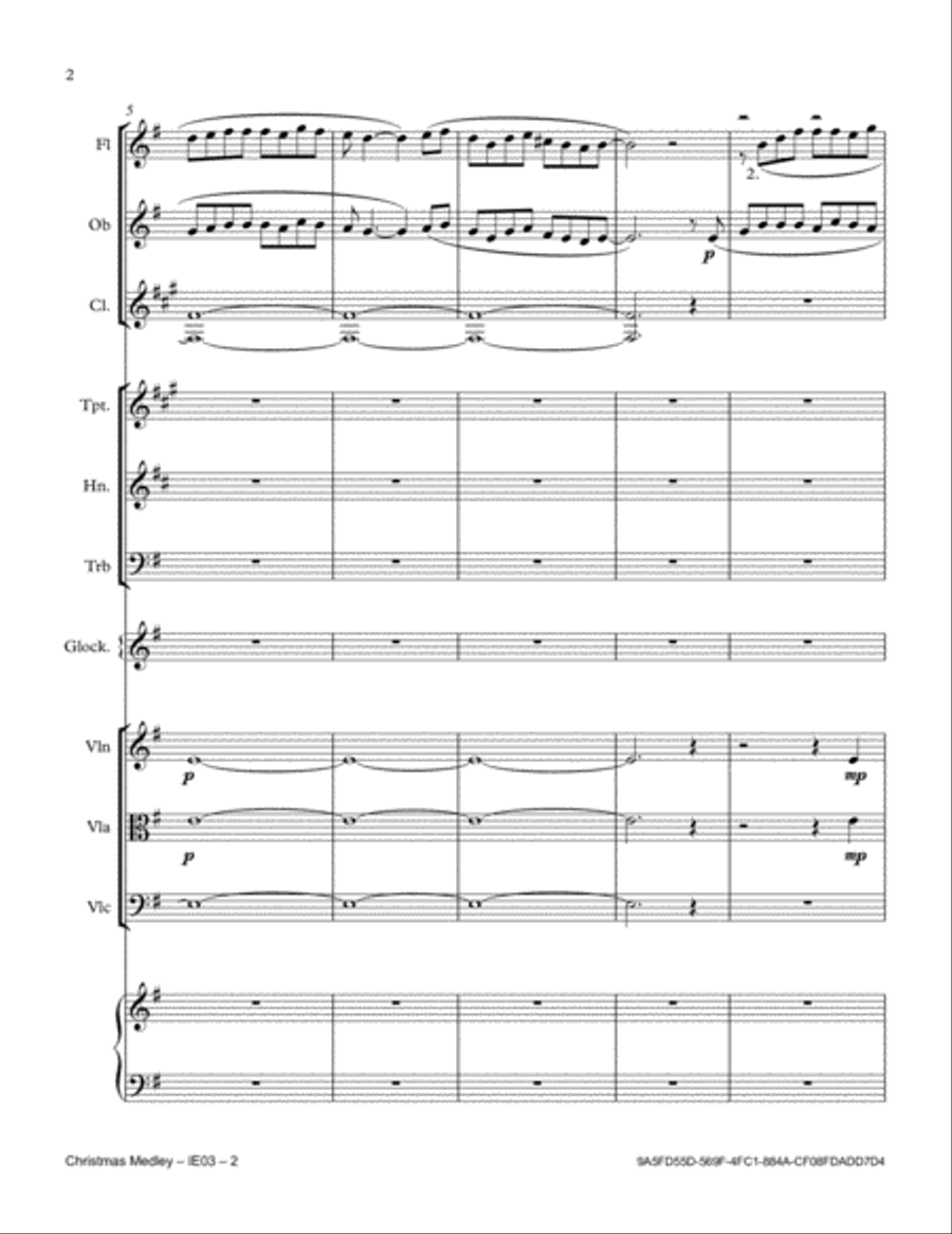 Christmas Medley Full Orchestra scores gallery preview page 2